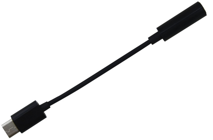 Adapter USB-C till 3,5 mm, Svart i gruppen SMARTPHONE & SURFPLATTOR / Laddare & Kablar / Adaptrar hos TP E-commerce Nordic AB (38-80911)