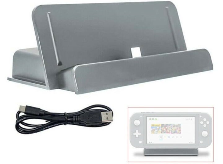 Laddstation till Switch och Switch Lite, Grå i gruppen HEMELEKTRONIK / Spelkonsoler & Tillbehör / Nintendo Switch / Tillbehör hos TP E-commerce Nordic AB (38-81071)