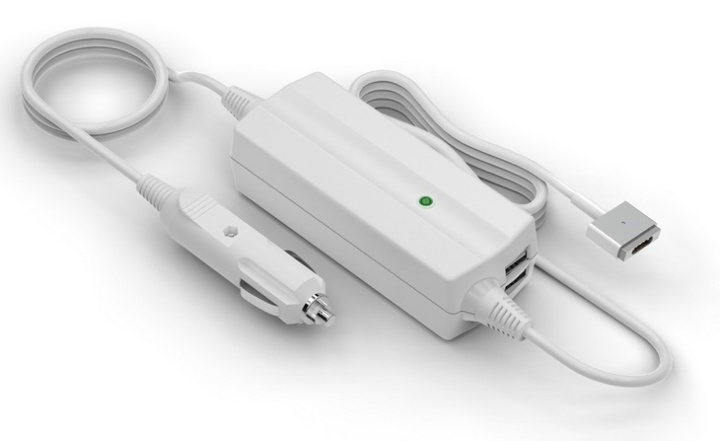 Billaddare Apple Magsafe 45/60W 2 extra USB-portar i gruppen BIL / Biltillbehör / 12 volts-tillbehör hos Teknikproffset Nordic AB (38-81201)