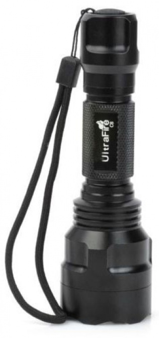 UltraFire Ficklampa 400lm, Svart