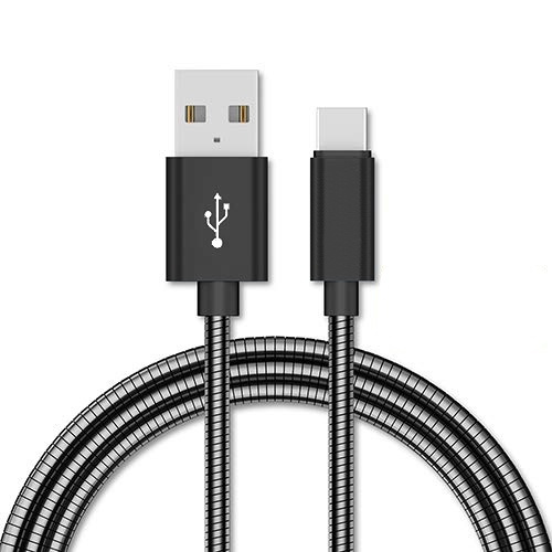 NORDIQZENZ USB-C kabel, Silver, 1m i gruppen SMARTPHONE & SURFPLATTOR / Laddare & Kablar / Kablar / Kablar Typ C hos TP E-commerce Nordic AB (38-81352)