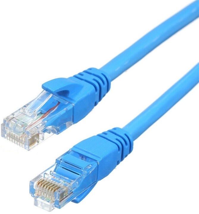 NORDIQZENZ Nätverkskabel UTP RJ45 Cat6 30cm, Blå i gruppen DATORER & KRINGUTRUSTNING / Datorkablar / Nätverkskablar / Cat6 hos TP E-commerce Nordic AB (38-81465)