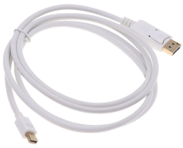 NORDIQZENZ Displayport till mini Displayport-kabel, 1,8m, Vit i gruppen DATORER & KRINGUTRUSTNING / Datorkablar / DisplayPort / Kablar hos TP E-commerce Nordic AB (38-81479)