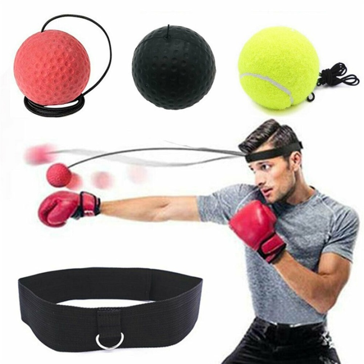 Pannbandsboxning Reflexboll - Träna dina reflexer, 3 bollar i gruppen SPORT, FRITID & HOBBY / Roliga prylar / Smarta saker hos TP E-commerce Nordic AB (38-81520)