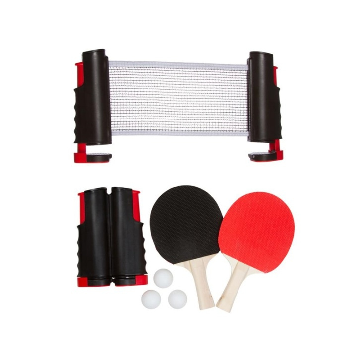 Portabelt pingisset inkl. nät, 3st bollar och 2st racketar i gruppen LEKSAKER, BARN- & BABYPRODUKTER / Uteleksaker / Sport & Spel hos TP E-commerce Nordic AB (38-81550)