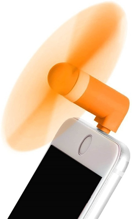 Fläkt till iPhone med Lightning - Orange i gruppen SMARTPHONE & SURFPLATTOR / Övriga tillbehör / Gadgets hos TP E-commerce Nordic AB (38-81580)