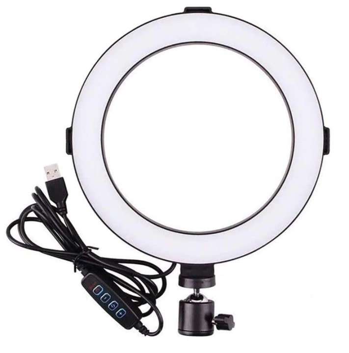 Ring light 20cm - Perfekt till videos eller sminkning i gruppen HEMELEKTRONIK / Foto & Video / Fotoutrustning / Ring light hos TP E-commerce Nordic AB (38-81639)