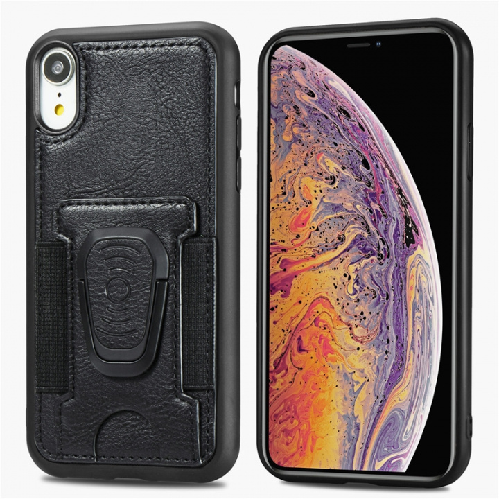 Mobilskal med ringhållare till iPhone 12 mini, Svart i gruppen SMARTPHONE & SURFPLATTOR / Mobilskydd / Apple / iPhone 12 Mini / Skal hos TP E-commerce Nordic AB (38-81984)