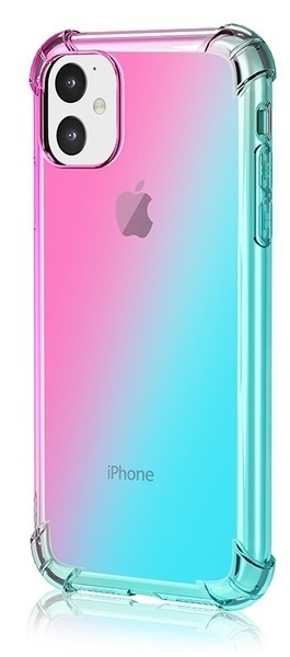 Gradient mobilskal till iPhone 12 Pro Max, Rosa/Blå i gruppen SMARTPHONE & SURFPLATTOR / Mobilskydd / Apple / iPhone 12 Pro Max / Skal hos TP E-commerce Nordic AB (38-82001)