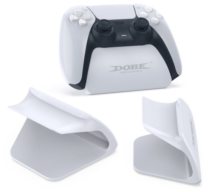Dobe Stativ för PS5 DualSense kontroll, Vit i gruppen HEMELEKTRONIK / Spelkonsoler & Tillbehör / Sony PlayStation 5 / Tillbehör hos TP E-commerce Nordic AB (38-82102)