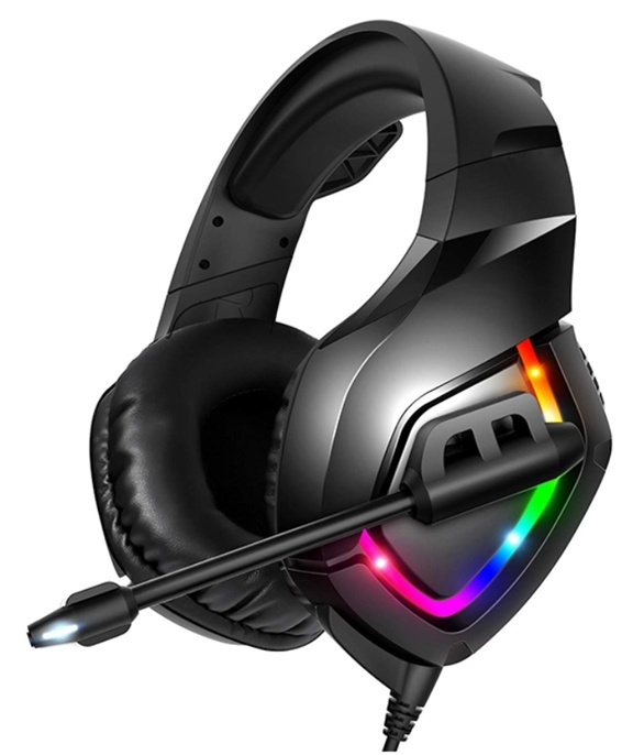 Gamingheadset med RGB-belsyning, Svart i gruppen DATORER & KRINGUTRUSTNING / Gaming / Headset hos TP E-commerce Nordic AB (38-82195)