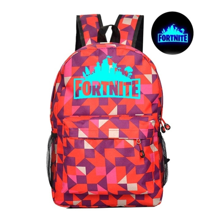 Ryggsäck med Fortnite Tryck, Geometriskt mönster i gruppen SPORT, FRITID & HOBBY / Resetillbehör / Ryggsäckar & Väskor hos TP E-commerce Nordic AB (38-82272)