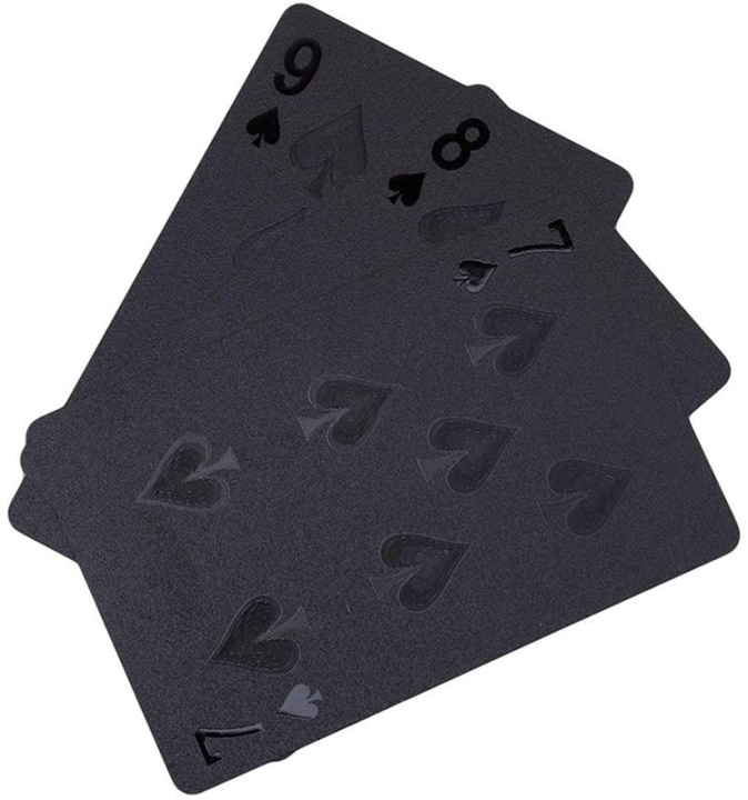 Poker Spelkort, Kortlek, Svart i gruppen LEKSAKER, BARN- & BABYPRODUKTER / Spel / Sällskapsspel hos TP E-commerce Nordic AB (38-82277)