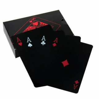 Kortlek - Poker size, Svart