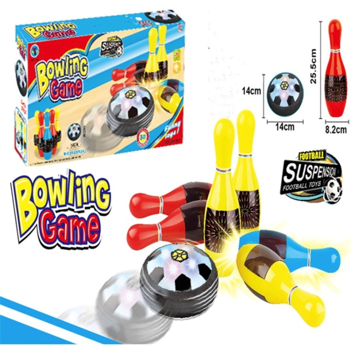 Bowling med svävande fotboll i gruppen LEKSAKER, BARN- & BABYPRODUKTER / Spel / Sällskapsspel hos TP E-commerce Nordic AB (38-82381)