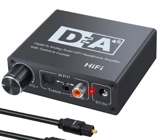 Digital till analog audio omvandlare, plug and play i gruppen DATORER & KRINGUTRUSTNING / Datorkablar / Signalomvandlare hos TP E-commerce Nordic AB (38-82387)