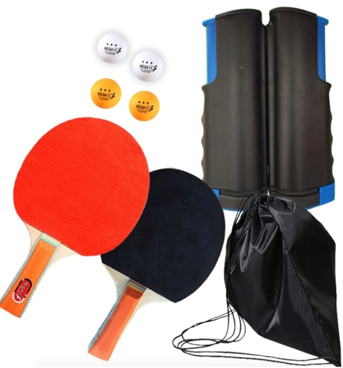 Bordtennis set + utdragbart nät i gruppen LEKSAKER, BARN- & BABYPRODUKTER / Leksaker / Sällskapsspel / Utomhusspel hos TP E-commerce Nordic AB (38-82394)