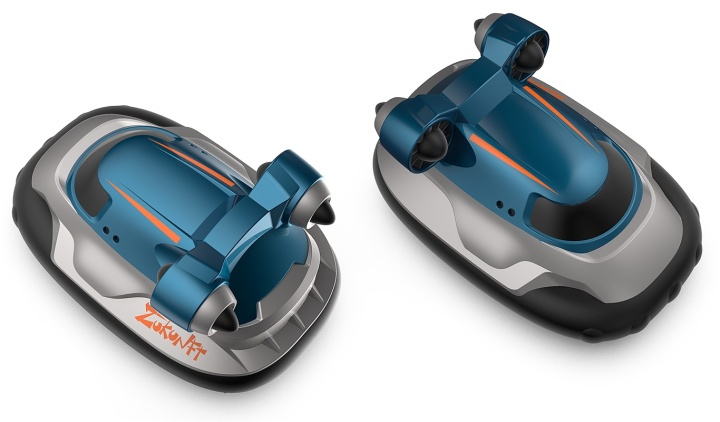 2.4G Mini Hovercraft - Radiostyrd Svävare, 1:16, Blå i gruppen LEKSAKER, BARN- & BABYPRODUKTER / Radiostyrt / Radiostyrda båtar hos TP E-commerce Nordic AB (38-82485)