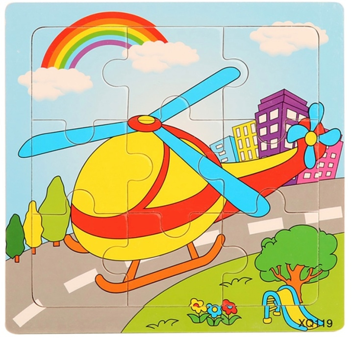 9-bitars pussel, Helikopter i gruppen LEKSAKER, BARN- & BABYPRODUKTER / Leksaker / Barnpussel hos TP E-commerce Nordic AB (38-82597)