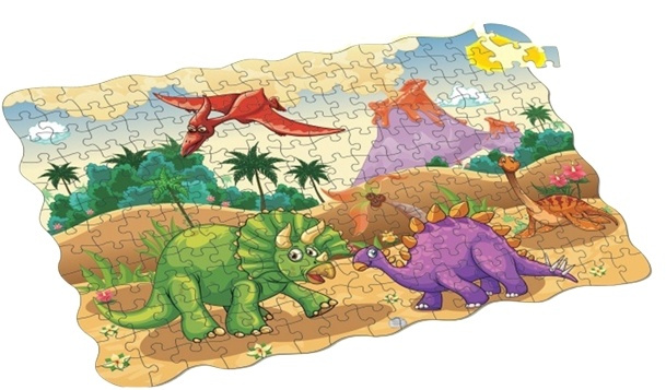 208-bitars pussel, Dinosaurie i gruppen LEKSAKER, BARN- & BABYPRODUKTER / Leksaker / Barnpussel hos TP E-commerce Nordic AB (38-82613)