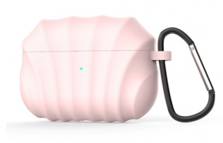 Silikonskal med krok till Airpods Pro, Rosa