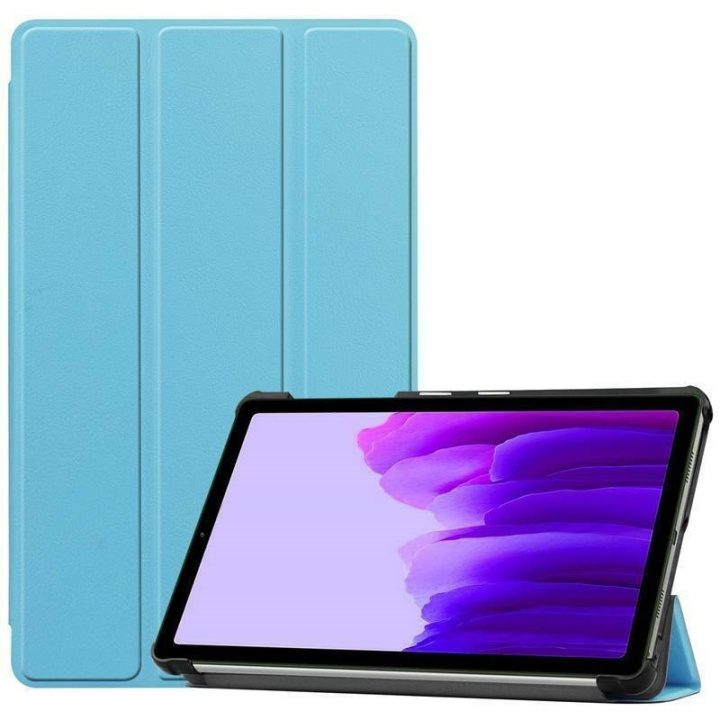 Tri-fold fodral med stativfunktion för Galaxy Tab A7 10.4 T500-T505, Ljusblå i gruppen SMARTPHONE & SURFPLATTOR / Surfplattor skydd / Samsung-surfplattor / Galaxy Tab A / Skal hos Teknikproffset Nordic AB (38-82849)