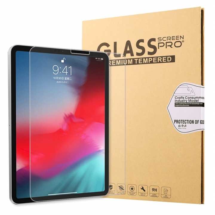 Skärmskydd i 9H härdat glas för iPad 8, 10.2 2020 i gruppen SMARTPHONE & SURFPLATTOR / Surfplattor skydd / Apple iPad hos TP E-commerce Nordic AB (38-82894)