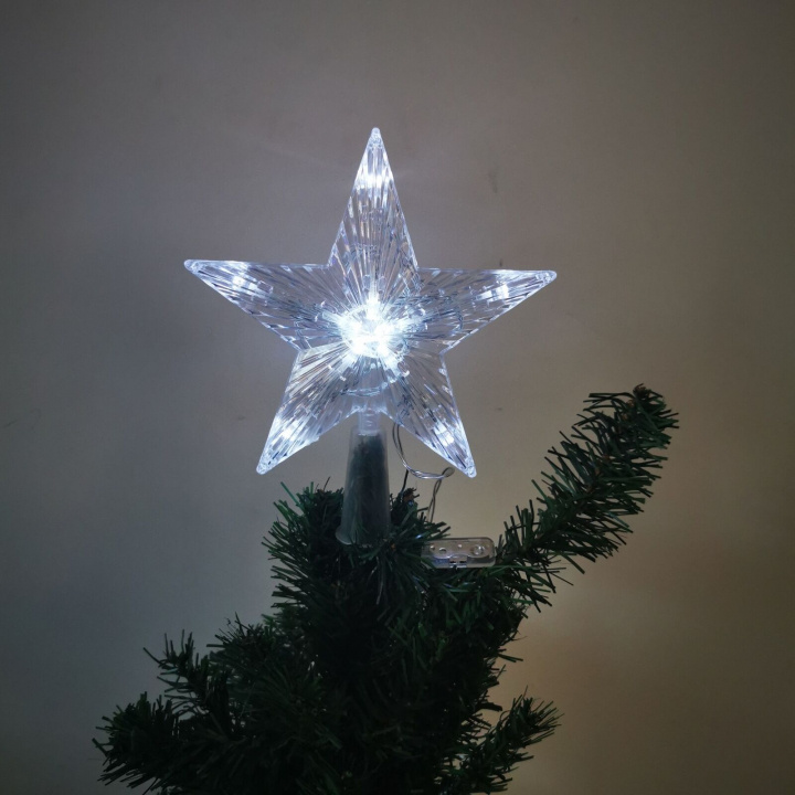 Julgransljus stjärna, Vit i gruppen HEMELEKTRONIK / Belysning / Julbelysning hos TP E-commerce Nordic AB (38-82926)