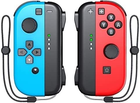 Handkontroller för Nintendo Switch, Blå-Röd i gruppen HEMELEKTRONIK / Spelkonsoler & Tillbehör / Nintendo Switch / Tillbehör hos TP E-commerce Nordic AB (38-82951)