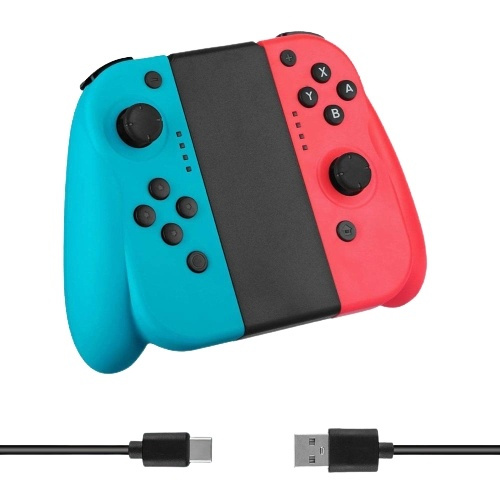 Gamepad för Nintendo Switch, Röd/Blå i gruppen HEMELEKTRONIK / Spelkonsoler & Tillbehör / Nintendo Switch / Tillbehör hos TP E-commerce Nordic AB (38-82953)