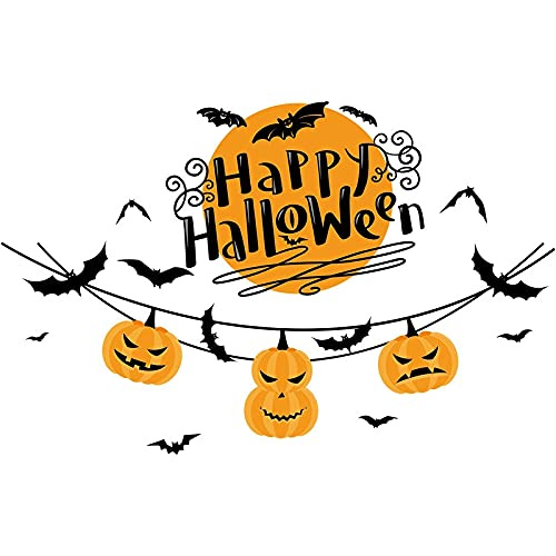 Väggdekoration med halloweenmotiv, Happy Halloween 60x45cm i gruppen HEM, HUSHÅLL & TRÄDGÅRD / Inredning / Halloween-dekorationer hos TP E-commerce Nordic AB (38-83057)
