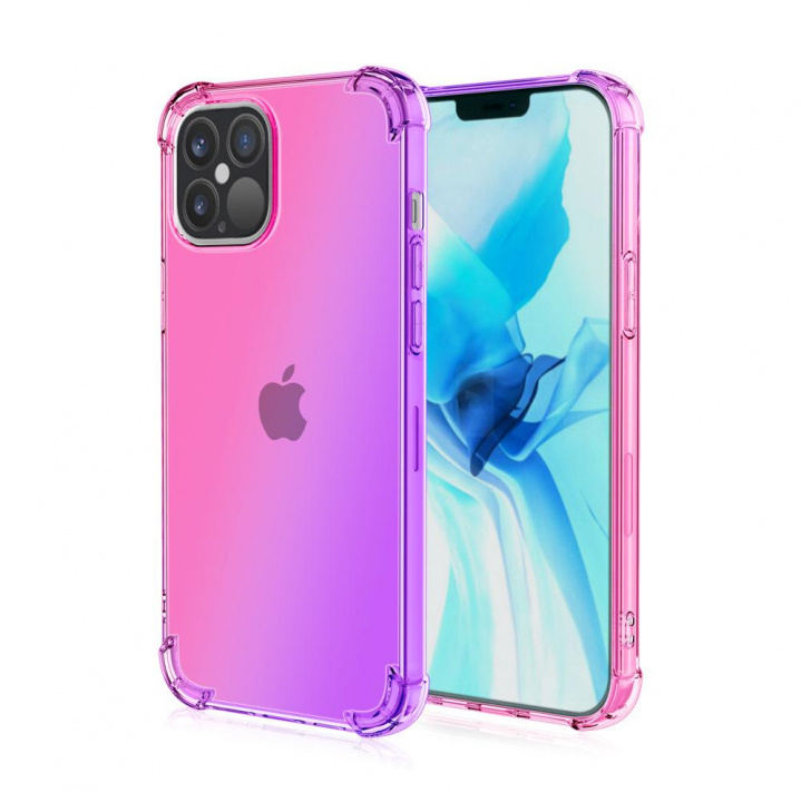 TPU Soft Case i snygg övertoning till iPhone 13, Rosa / Lila i gruppen SMARTPHONE & SURFPLATTOR / Mobilskydd / Apple / iPhone 13 / Skal hos TP E-commerce Nordic AB (38-83151)