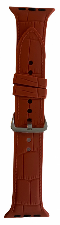 Silikon Klockarmband kompatibelt med Apple Watch, 42/44mm, Mörkbrun i gruppen SMARTPHONE & SURFPLATTOR / Träning, hem & fritid / Apple Watch & tillbehör / Tillbehör hos TP E-commerce Nordic AB (38-83304)