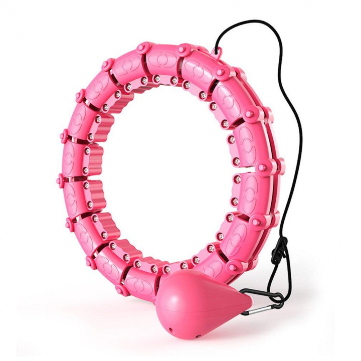 Snurrande rockring / hula hoop med vikter i gruppen SPORT, FRITID & HOBBY / Träningsredskap / Träningsredskap & tillbehör hos TP E-commerce Nordic AB (38-83307)