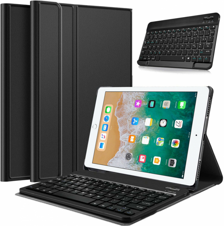 Bluetooth tangentbord kompatibelt med iPad mini 6, Svart i gruppen SMARTPHONE & SURFPLATTOR / Surfplattor skydd / Apple iPad / iPad Mini 6 hos Teknikproffset Nordic AB (38-83524)