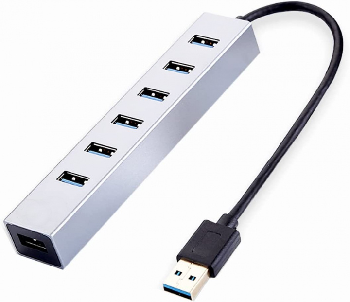USB Hubb, 7-portar i gruppen DATORER & KRINGUTRUSTNING / Datortillbehör / USB-hubbar hos TP E-commerce Nordic AB (38-83559)