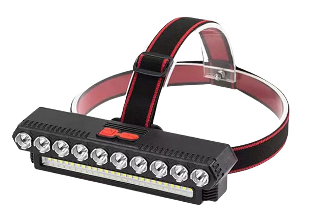 LED Pannlampa 10, USB i gruppen SPORT, FRITID & HOBBY / Ficklampor & Pannlampor / Ficklampor hos TP E-commerce Nordic AB (38-83672)