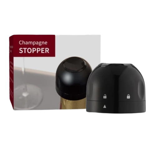 Champagne stoppare / Vinkork - Vakuum förslutare, Svart i gruppen SPORT, FRITID & HOBBY / Roliga prylar / Smarta saker hos TP E-commerce Nordic AB (38-83689)