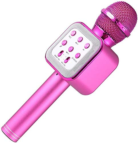 Karaoke-mikrofon med Bluetooth, Rosa i gruppen HEMELEKTRONIK / Ljud & Bild / Handhållna mikrofoner hos TP E-commerce Nordic AB (38-83813)