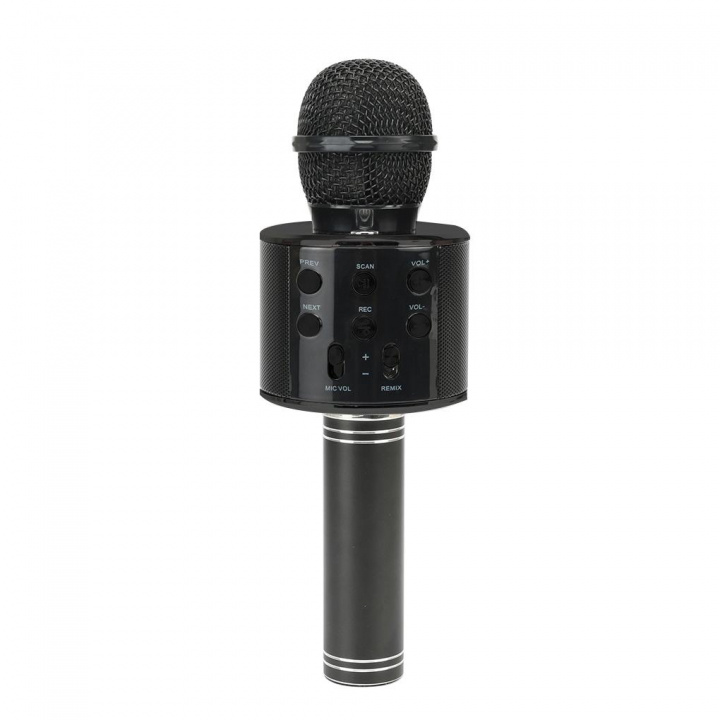 Karaoke-mikrofon med Bluetooth, Svart i gruppen HEMELEKTRONIK / Ljud & Bild / Handhållna mikrofoner hos TP E-commerce Nordic AB (38-83816)