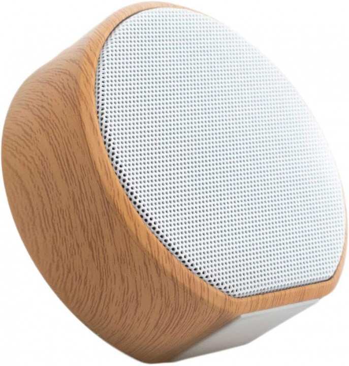 Bluetooth Mini Trähögtalare för Kontor, Vit i gruppen HEMELEKTRONIK / Ljud & Bild / Högtalare & Tillbehör / Bluetooth-högtalare / Bärbara högtalare hos TP E-commerce Nordic AB (38-83826)
