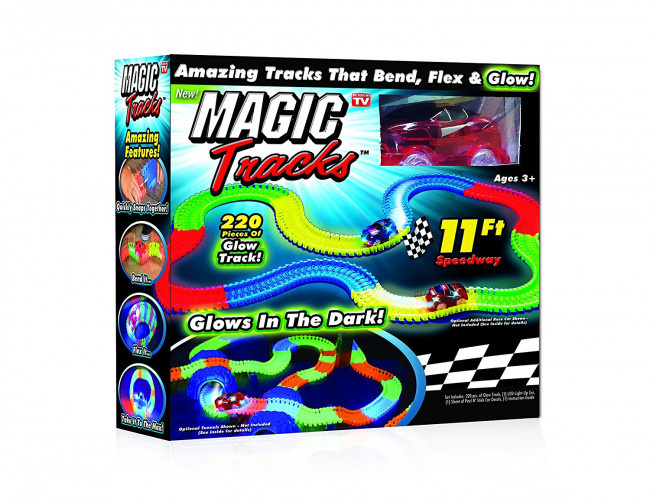 Magic Tracks Glowing Racetrack,‎ 165pcs i gruppen LEKSAKER, BARN- & BABYPRODUKTER / Leksaker / Bilbanor hos TP E-commerce Nordic AB (38-83835)