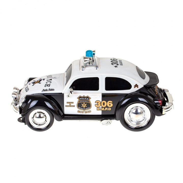 RC Hot Roadster Police Patrol, Radiostyrd bil i gruppen LEKSAKER, BARN- & BABYPRODUKTER / Radiostyrt / Radiostyrda bilar hos TP E-commerce Nordic AB (38-83922)