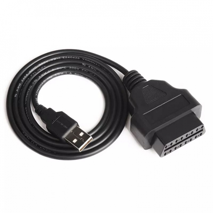 OBD till USB kabel för Bil, 1 m i gruppen BIL / Diagnosverktyg / Kablar & Tillbehör hos TP E-commerce Nordic AB (38-84002)