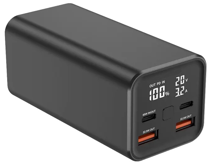 Powerbank 20000mAh 65W QC3.0 Snabbladdning för telefon & laptop i gruppen SMARTPHONE & SURFPLATTOR / Laddare & Kablar / Powerbanks hos TP E-commerce Nordic AB (38-84237)