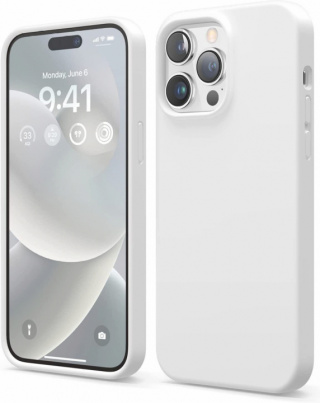 Silikonskal till iPhone 15, Vit