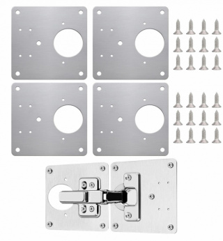 Reparationsplatta för gångjärn 4-pack