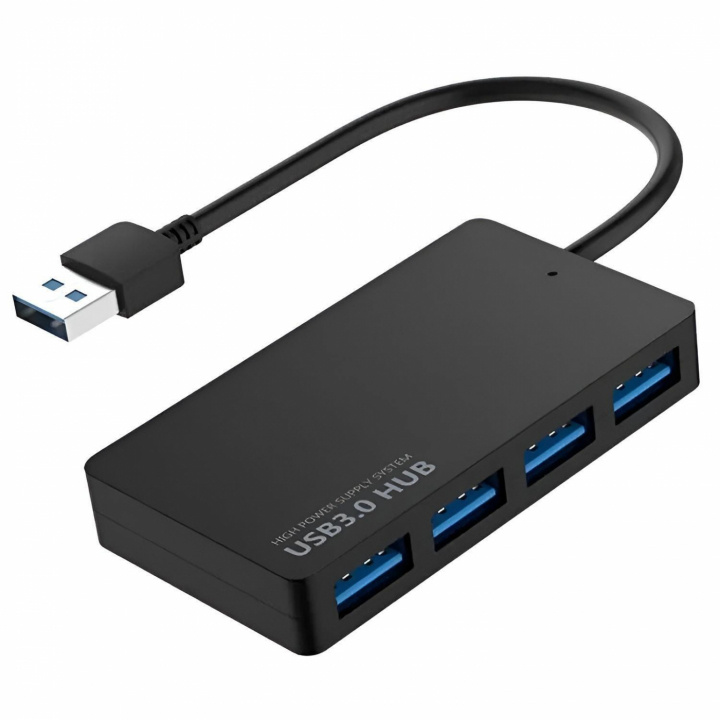 USB 3.0 HUB 4-port Ultra Thin i gruppen DATORER & KRINGUTRUSTNING / Datortillbehör / USB-hubbar hos TP E-commerce Nordic AB (38-84392)
