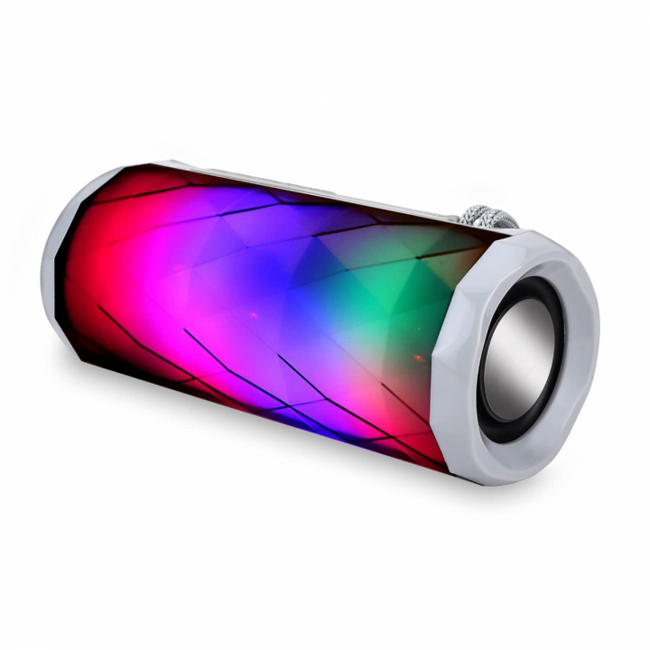 TG-167 Bluetooth-högtalare 5W med coola LED-ljuseffekter och dubbel bas, Grå i gruppen HEMELEKTRONIK / Ljud & Bild / Högtalare & Tillbehör / Bluetooth-högtalare / Bärbara högtalare hos TP E-commerce Nordic AB (38-84408)