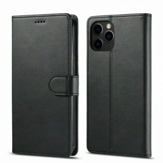Plånboksfodral i läderimitation med kortfack till iPhone 16, Svart